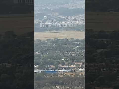 View of Lalitha Mahal Palace from Chamundi Hills Lookout View Point in Mysuru, Karnataka!