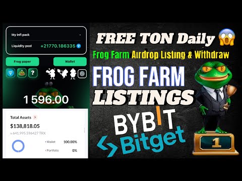 🔥 FROG FARM Free Ton Claim 🥹 ! New Crypto Frog Farm Listing Updated !! Daily Cipher Code Frog Farm 🔥