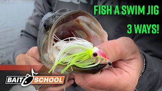 How to Fish a Swim Jig Three Ways for Bass (BOOYAH Mobster) - Bait School