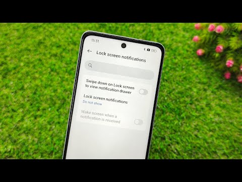 turn off lock screen notification realme 12 5G