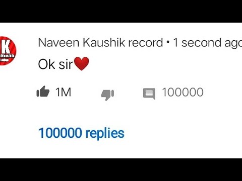 Comment 1M like increase in 1 click