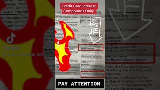 How Credit Card Debt Works? - Daily Compounding Interest #creditcard #shorts