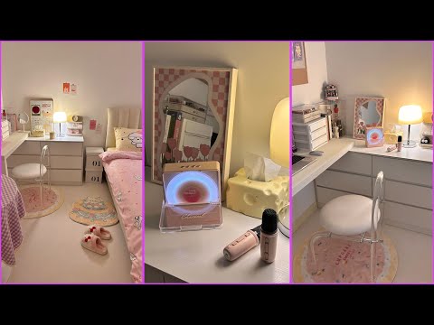 Immersive Bedroom Cleaning And Vanity Area Organization 🎀 | Skincare Restock✨