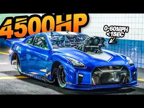 4500HP GTR?! 250MPH in 5 Seconds! (Street Outlaws No Prep Kings Debut)