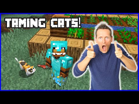 I FOUND A VILLAGE AND TAMED 3 CATS!!!