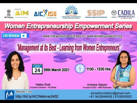 Management at its best - Learning from Women Entrepreneur