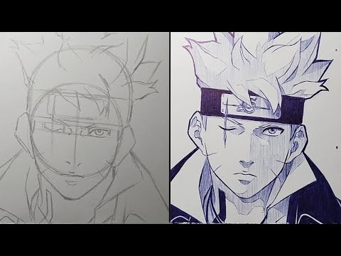 How To Draw Boruto Uzumaki Step By Step - [Boruto : Two Blue vortex]