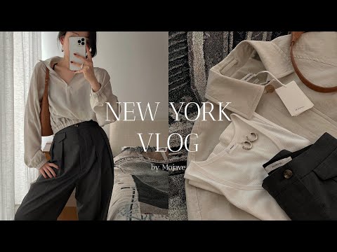 New York vlog🗽 Spring Outfit Idea | Pastrami Sandwich Shop | LP store | Fresh Spring Rolls[Eng sub]