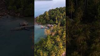 Koh Raet Fishing Village near Koh Kood in Thailand #kohkood #fishingvillage #palmtrees