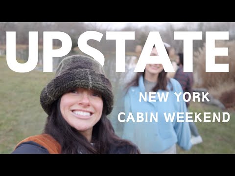 UPSTATE NEW YORK WEEKEND GETAWAY 🪵: airbnb deets, white elephant gifts, batch cocktails gone wrong