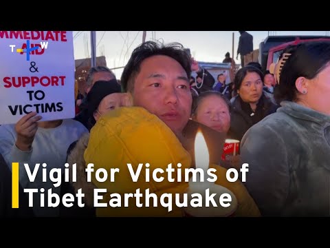 Tibetans in India Hold Vigil for Earthquake Victims｜TaiwanPlus News