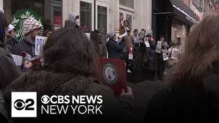 Walkout by unionized Starbucks baristas expands across NYC