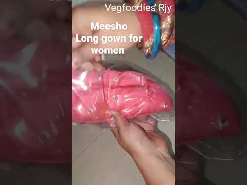 #meesho #unboxing #video #long #gown #trending @VegfoodiesJ