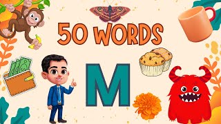 M Letter Words | 50 Words That Start With M | M Letter Words Vocabulary