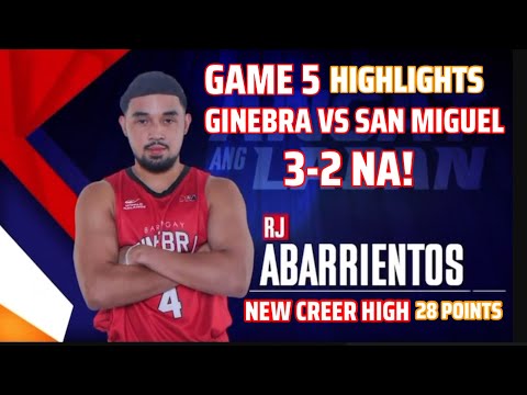 GAME 5 GINEBRA VS SAN MIGUEL GAME HIGHLIGHTS