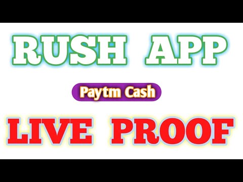 Live Withdrawal in Rush App | Paytm cash earning app |