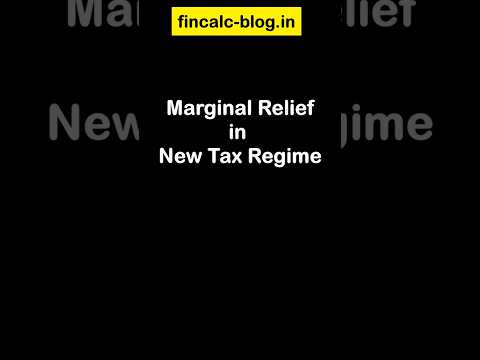 Marginal Relief in New Tax Regime - Income Tax Calculation #fincalc