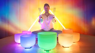 Chakra Restoration Sound Bath | Singing bowls music for aligning Chakras | Meditation | Challenge