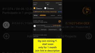 og coin mining ⛏️ | Satoshi app airdrop | oex price airdrop | #Satoshi #ethereum #bitcoin #shorts