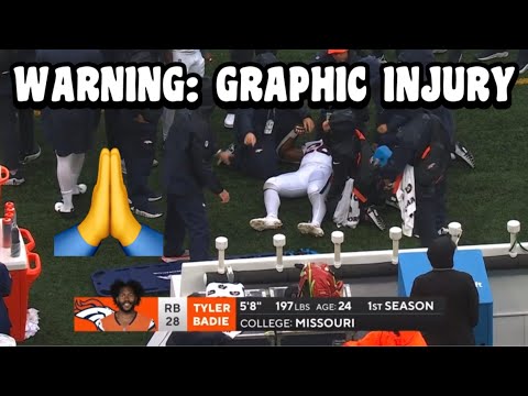 Tyler Badie SCARY INJURY After ‘NASTY’ HIT 🙏 Jets Vs Broncos 2024 highlights