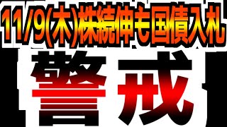 【11/9(木)米国市場解説】【続伸】国債入札に警戒感 / FRBパウエル議長発言に注目