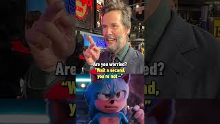 Keanu Reeves does a Sonic impression #sonicmovie3