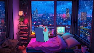 beautiful night city - lofi music, rainy lofi hip hop [ beats to relax /calm/healing/adhd relief ]