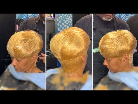 Short Pixie Cuts | Textured Short Layered Haircut Women With Easy Hair Cutting Techniques