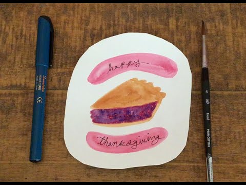 Watercolor Pie Slice // Able ARTS Work