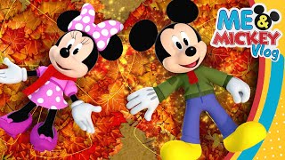 Fall Leaf Dance with Mickey Mouse and Minnie Mouse! 🍁| Me & Mickey | Vlog 79 |​  @disneyjr