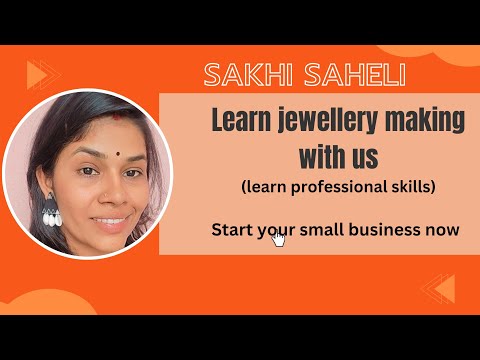 Handmade Earrings making tutorial, Navratri jewellery, learn professionally with us