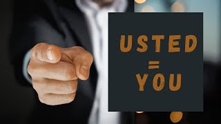 USTED = YOU (formal) - Spanish Video Flashcard