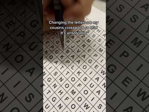 She was not happy #crossword #prank