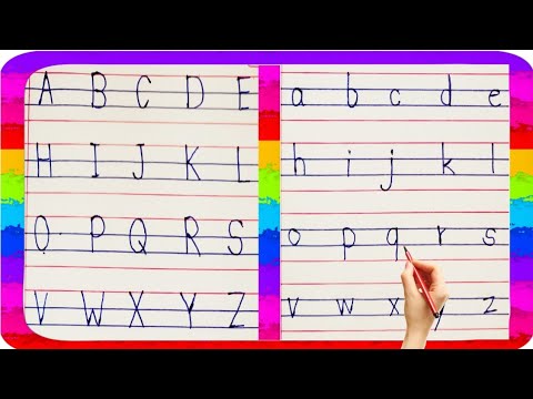 ABCD Writing Letter | Writing Capital with Small Alphabet | ABCD for Children’s | ABCD dotted No 10