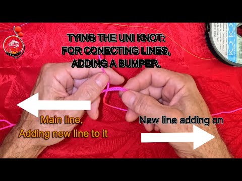 Double UNI KNOT, Best fishing knot, tying lines together braid to mono, or braid to braid #fishing