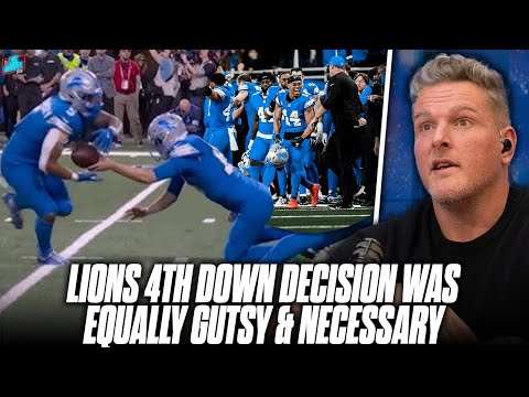 Lions Gutsy 4th Down May Be A Sign Of Strategy Change With Injury Issues | Pat McAfee Show