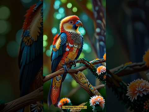 World of Parrots | Jewellery of Nature | AI | Rail Vidya #parrot #trending