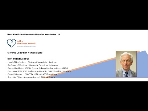 Volume Control in Hemodialysis : Prof. Michel Jadoul