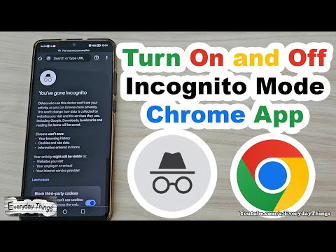 How to Turn On and Off Incognito Mode on Chrome app Smartphone