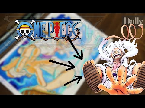 HOW TO DRAW LUFFY GEAR 5 [ONE PIECE] 🏴‍☠️🤪‼️✨