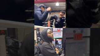 Devin Haney Drops BOMBS infront of Davido Training in NYC for Ryan Garcia Fight