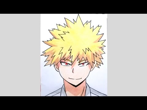 How to draw Katsuki Bakugo #shorts #short #artsyfam #art #anime #trending #viral #bakugo #bnha #mha