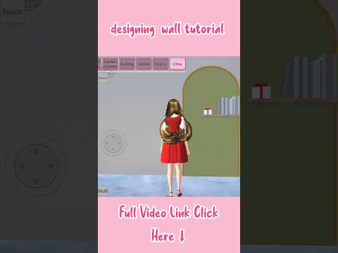 Designing Wall Tutorial ✨🪴 : Sakura School Simulator #sakuraschoolsimulator