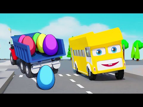 Baby Shark Bus Song | Humpty Egg Truck | Learn Vehicles | Doo Doo Doo | Nursery Rhymes & Kids Songs