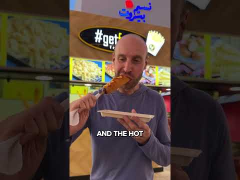 Top 5 MOST OUTRAGEOUS Things We Ate At GLOBAL Village in Dubai?! 🇦🇪🤯🥘 #Shorts