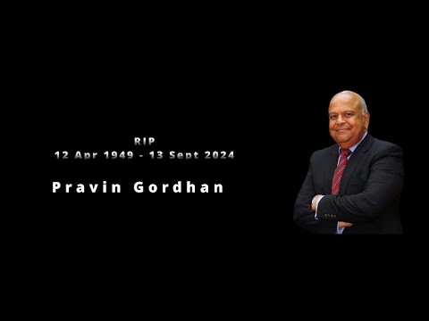 SARS Commissioner Edward Kieswetter pays tribute to the late former SARS Commissioner Pravin Gordhan