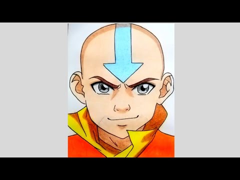 How to draw Aang from ALTA #shorts #short #artsyfam #art #anime #trending #viral #avatar #aang