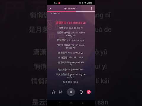 Tiếng trăng rơi - Hứa Lam Tâm || 月落的声音 [许篮心] Karaoke Pinyin