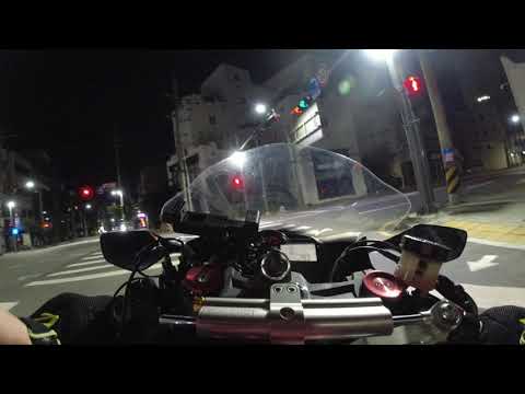 [ZX-6R] night bike tour microphone test