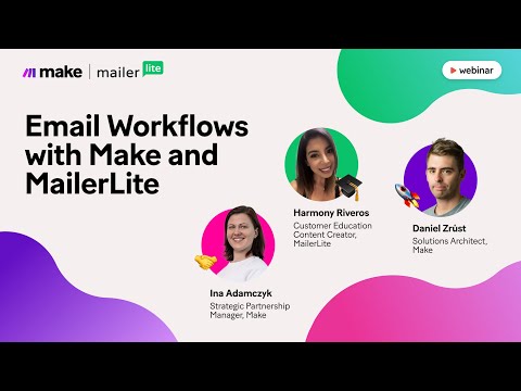 [Webinar] Automate your email workflows with Make & MailerLite